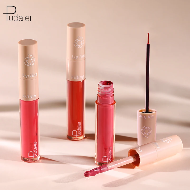 

Best Sale 20 Colors 2 in 1 Lip Liner & liquid lipgloss Combination Sexy Waterproof Party Beauty Makeup Private Label