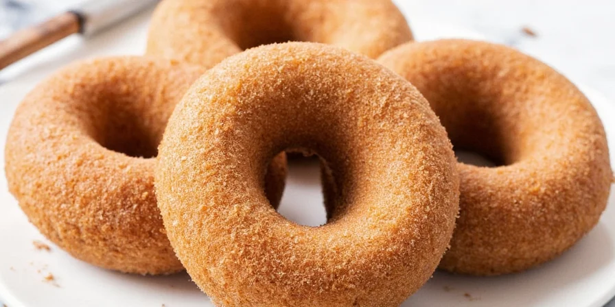 Glazing freshly baked donuts