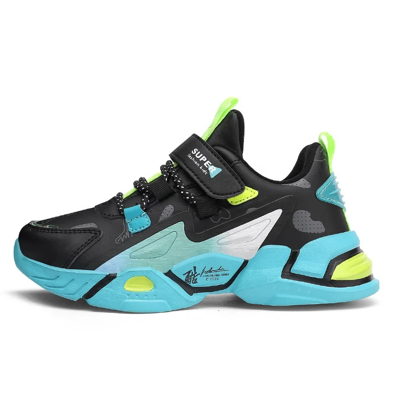 

2020 New Fashion Custom Kids sport Shoes Girls Sneakers Students Breathable Mesh Children Shoes Boys Sneakers, Blue,red,yellow
