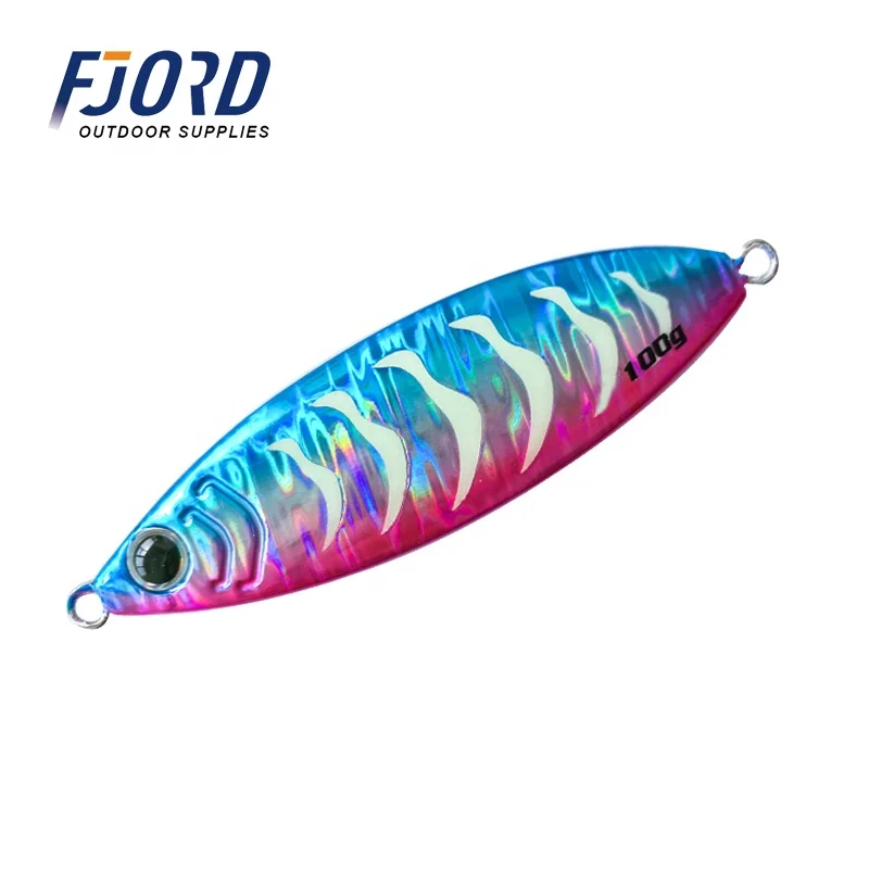 

FJORD 60g/80g/100g/120g/150g Lead Jig For wholesale Saltwater Jigging Lures, 5 colors as picture