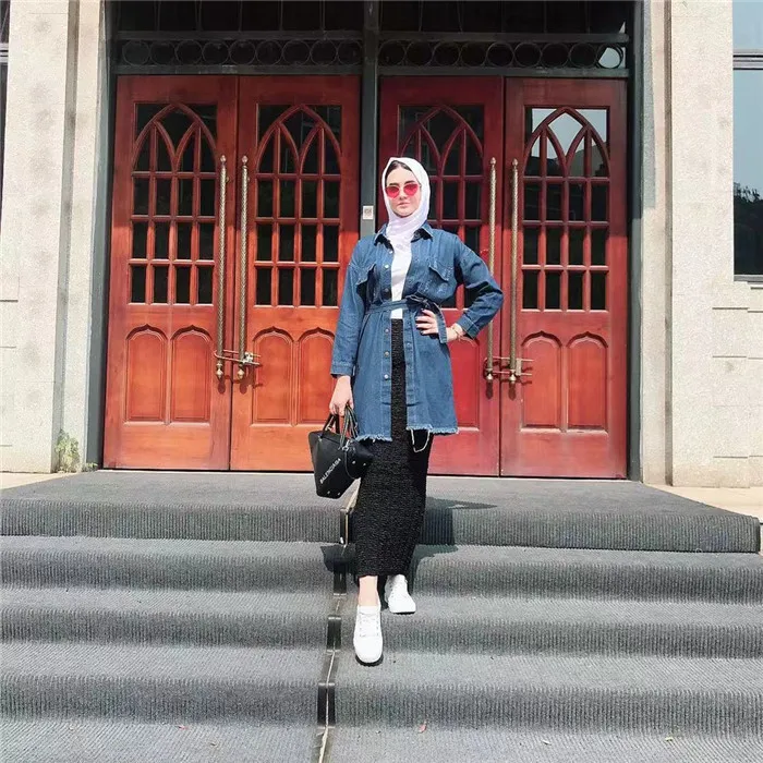 

Women daily wearing fashion denim coat button jeans jacket, Blue