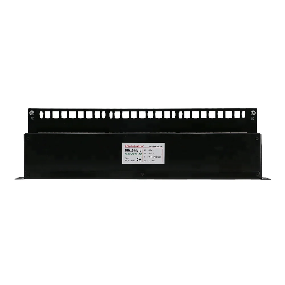 

24 port ethernet rj45 ethernet 19'' rack surge supressor 24 port rack mount surge protector rj45 1 ru