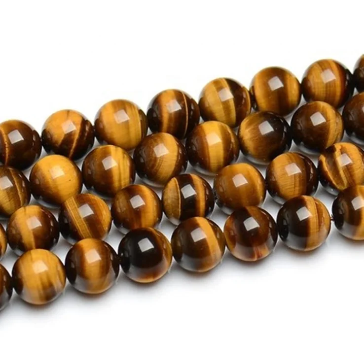 

Wholesale natural yellow tigers eye crystal stone tiger eye beads