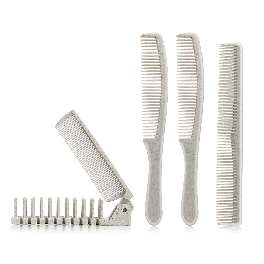 

Masterlee lowest price biodegradable comb set folding comb wheat straw cutting comb, Customised