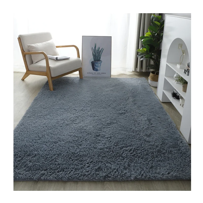 Sala De Estar De Alfombras Esponjosas Fluffy Floor Carpet Pad Bedroom Area Rug Fluffy Rugs Plush Shaggy Faux Rabbit Fur Carpet