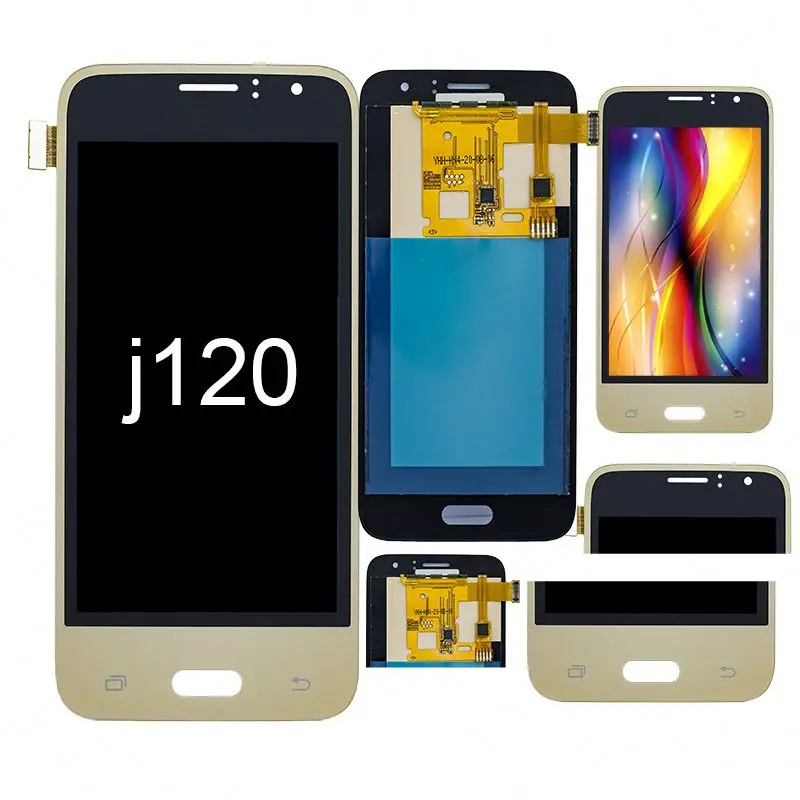 

Lcd Screen And Digitizer Full Assembly (oled Material ) For Galaxy J1 (2016), J120, Black/gold