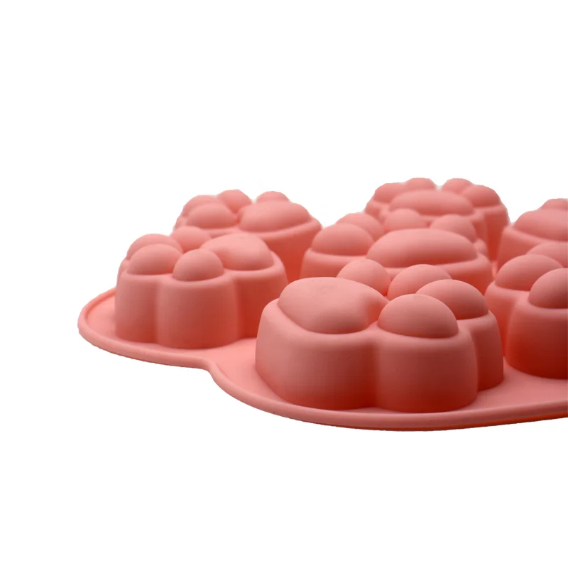 

High Quality Durable 3D Biscuit Mould Non Stick Silicon Cake Mould, Pink