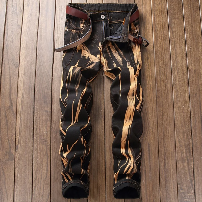 

S269 Hot Sale Rock Revival Jean Manufacturer China, Brown