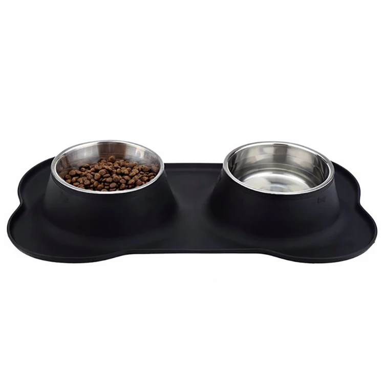 

Hot Sellling stainless steel pet dog bowls prevent spilling