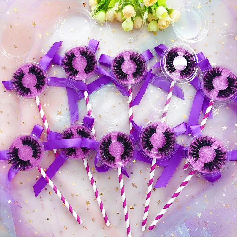 

Handmade Fluffy 20MM 3D natural wholesale false eyelashes private label mink eyelashes