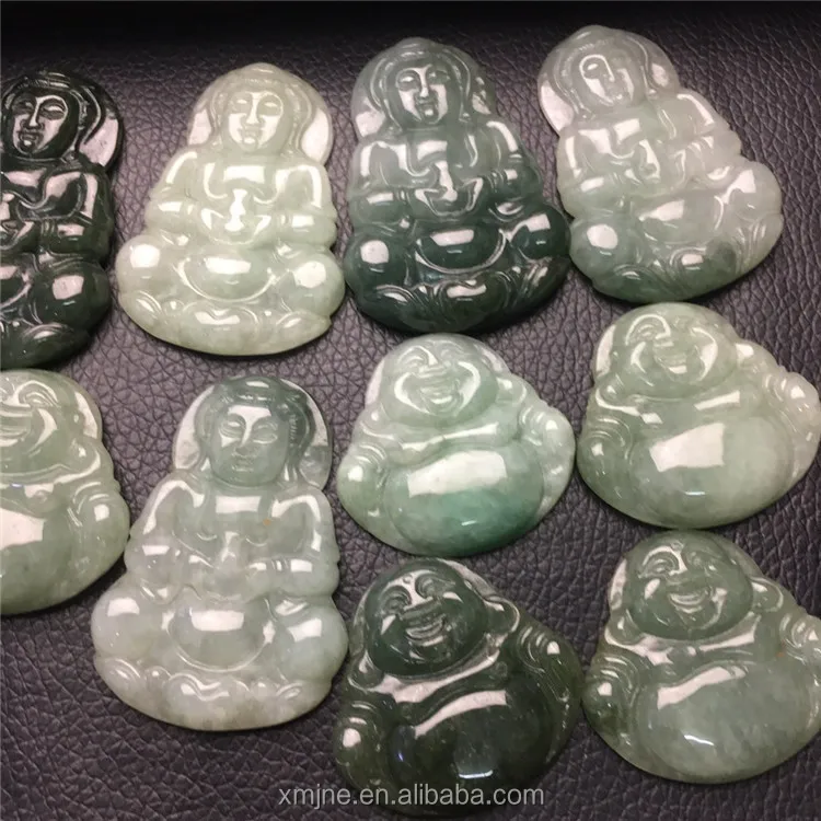 

a cargo Myanmar jadeite oil green Buddha Guanyin miscellaneous pendant jade jewelry accessories pendant factory wholesale