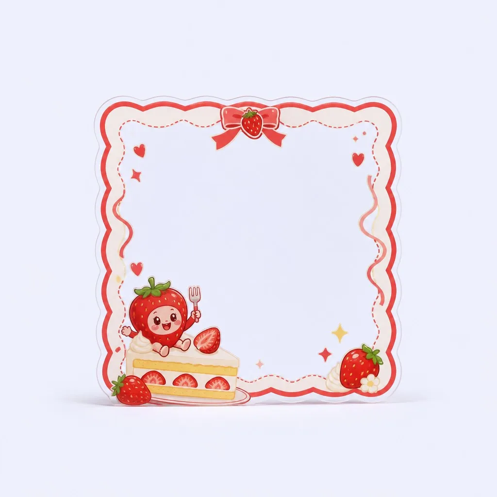Strawberry Shortcake Mascot Transparent Card