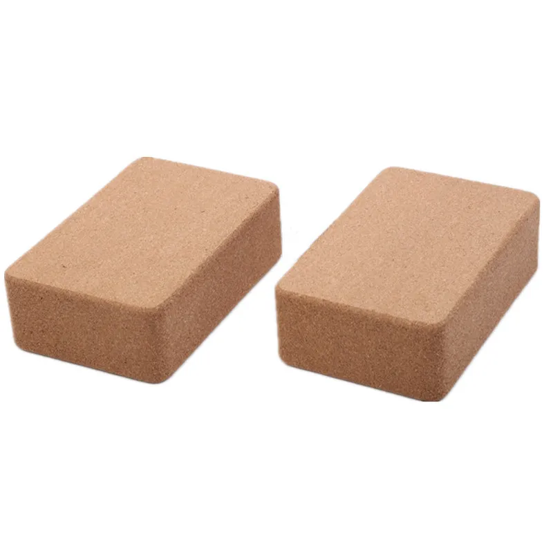 
3*6*9inch Eco-friendly Customized Logo Non-Toxic Non Slip Durable Natural Cork Yoga Block for Yoga Exercises 