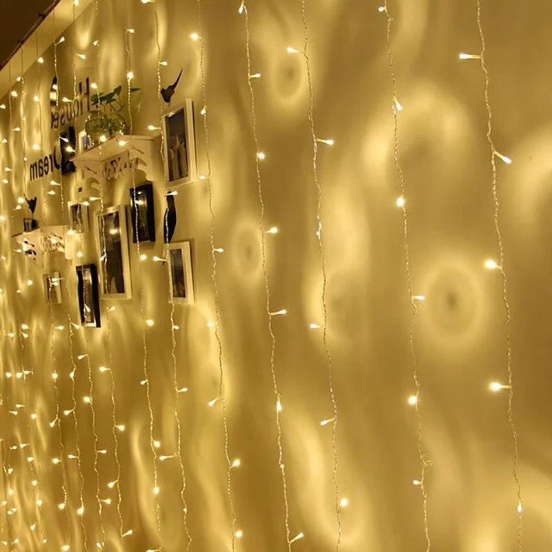 220v outdoor led icicle lights LED String Lights Christmas Decoration Curtain light