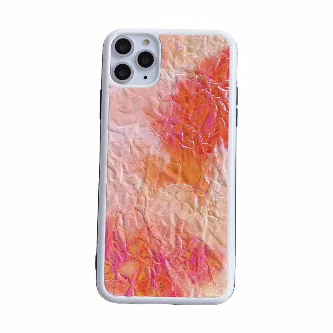 

2021 Newest Colorful Cloud &Fog Fold Two-in-one Phone Case Laser Pattern Changing protective cover For Apple SANGUNG