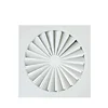 China Factory Steel Swirl Air Diffusers Air Grille Cover with 38 degree Fixed Blades in White Color