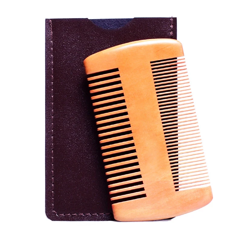 

Hot Selling wholesale wooden beard and hair lice Combs Private Label Brand wide tooth comb, Natural color