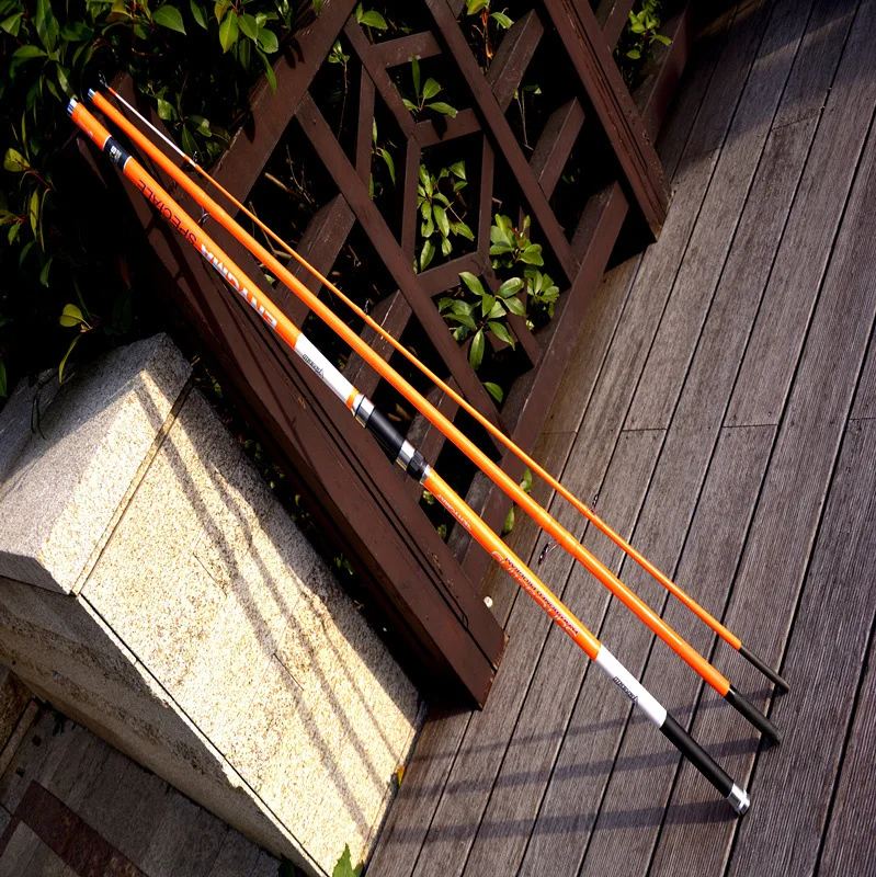 

Vercelli4.2 m three-section long-distance fishing rod carbon and beach fishing plug-in Rod, Orange vercelli single rod