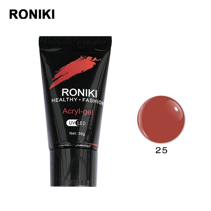 

RONIKI private label poly gel color uv nail extention gel, 27 colors