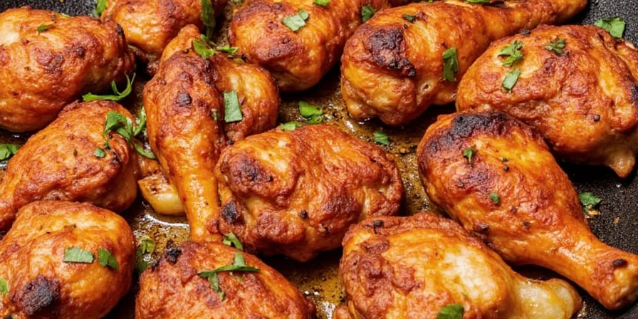 Tandoori chicken served internationally