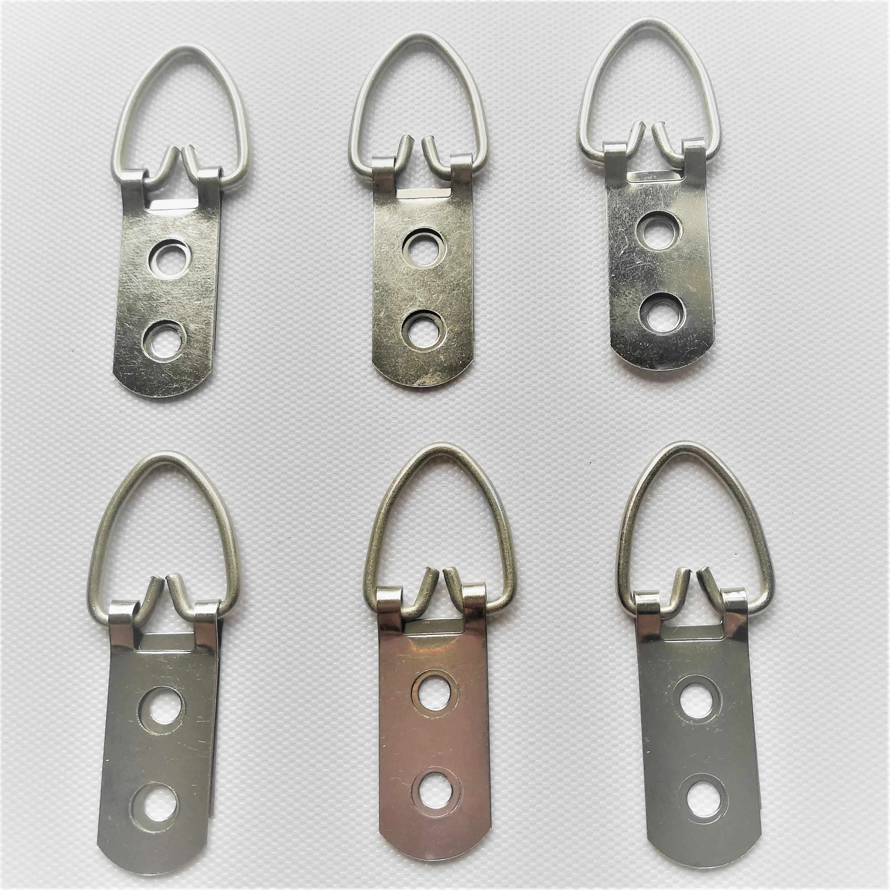 
nickel plated picture hook with three hole d ring photo frame hanger hook photo frame hardware hanger hook 