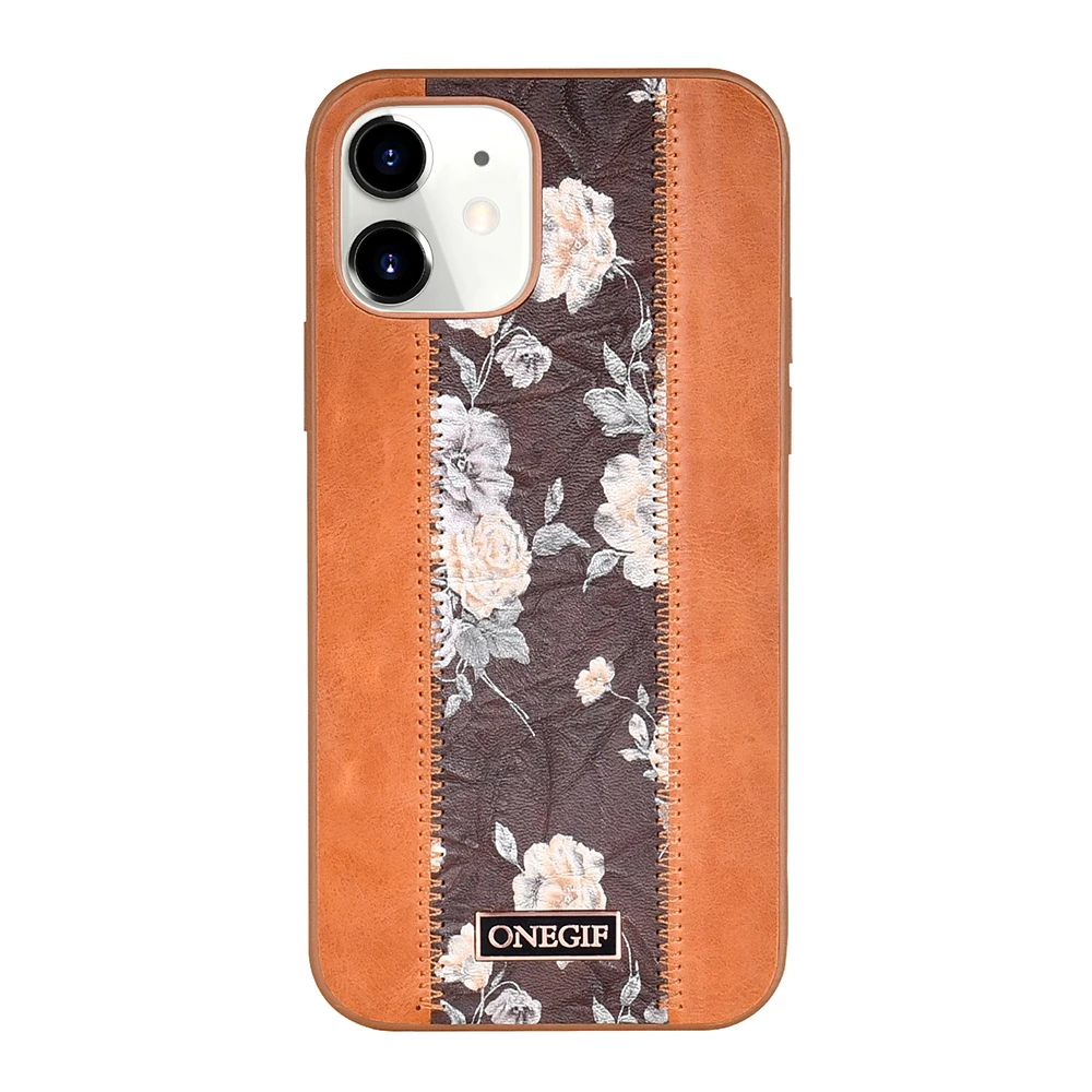 

High Quality Printing Retro Flower Leather Phone Case For Oneplus 8pro Phone Case Leather, 4 colors