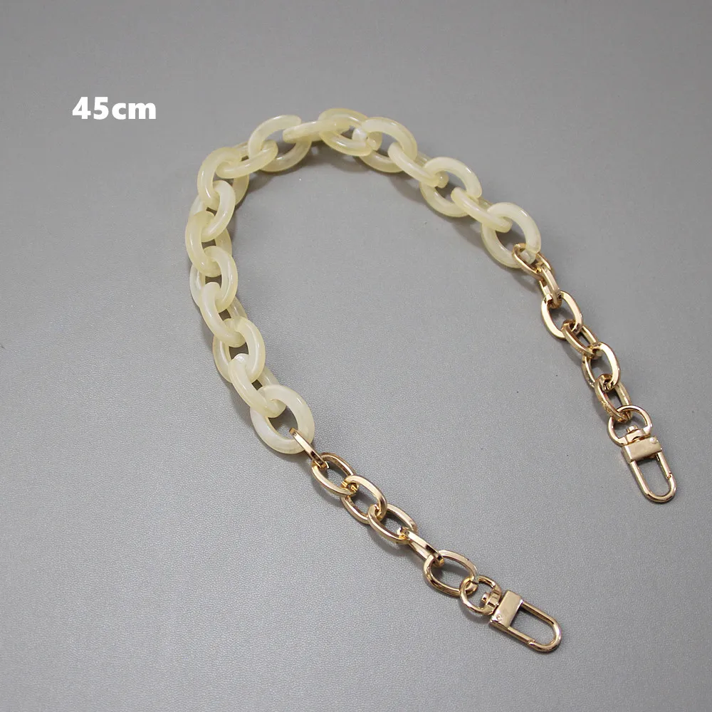 

Kesoil-T Women's Bag Accessories Retro Plastic Acrylic Chain Strap Decorative Resin Bag Chain For Handbags Link Handle