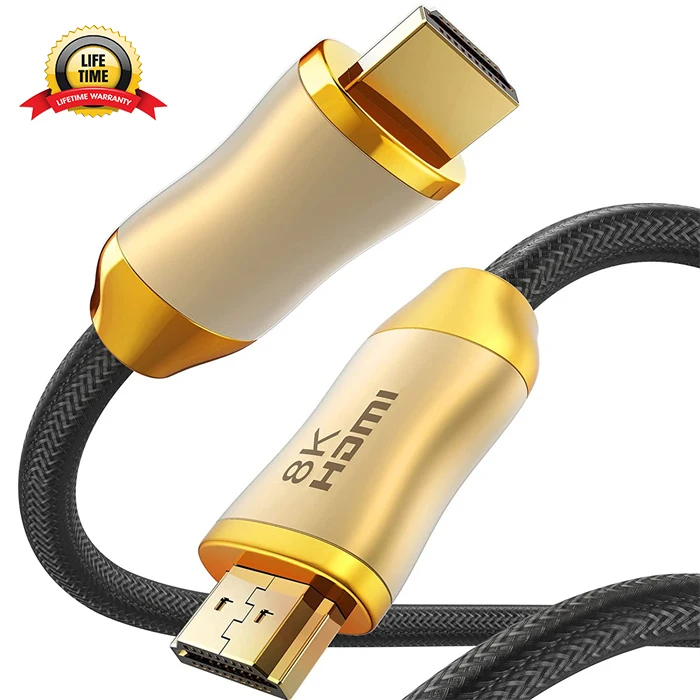 

Gold Plated Video HDMI Cable 3D 4K 8K HDMI 2.1 cable Support 8K 3840p 2160p 4K*2K For HDTV HDMI 21 cable