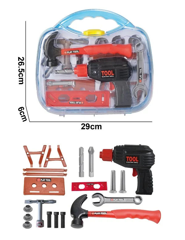 Amazon Hot Tool Toys Intelligent Diy Pretend Play Kids Toy Tool Set