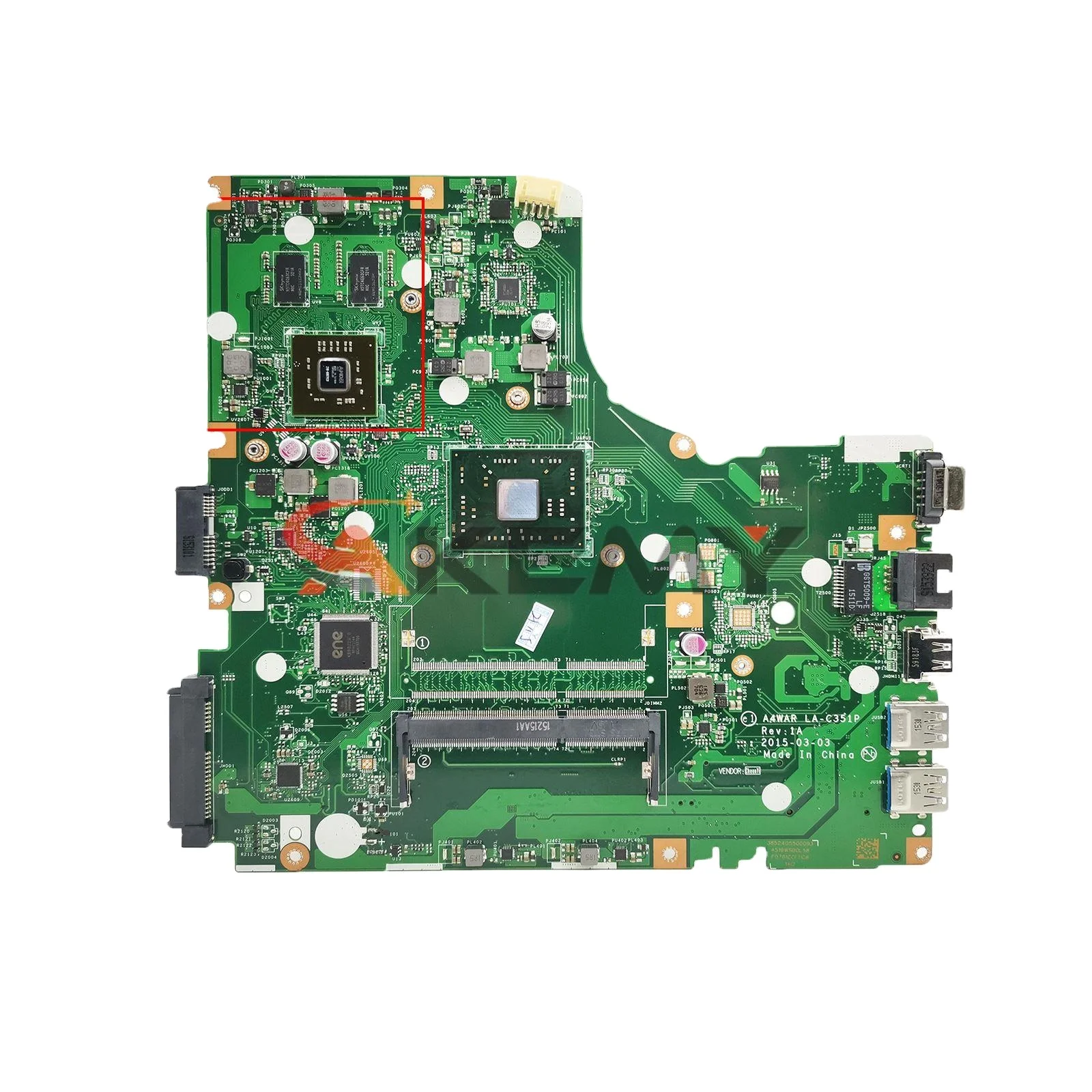 

for ACER E5-422 Laptop motherboard E5-422G A4-7210 GPU : 2G WAR LA-C351P With AMD CPU motherboard 100% fully tested