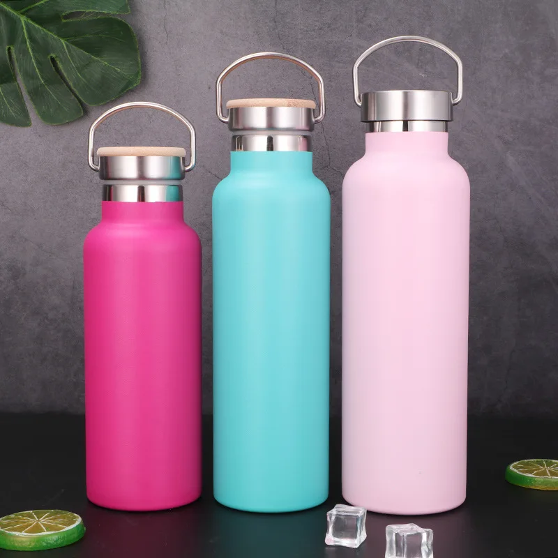 

350ml 500ml 600ml 750ml 1000ml double wall 304 Stainless Steel Thermal Vacuum Flask hold warm 24 h, Black, white, green and custom color