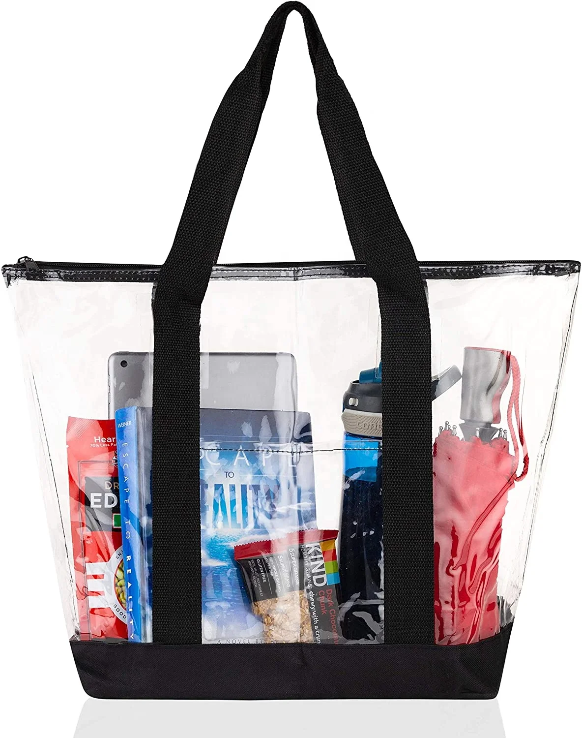 

Hot Selling fashion PVC Tote Bag Clear Handbag Shopping Bag