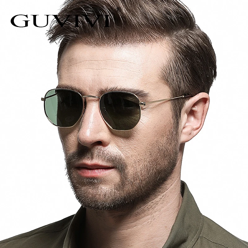 

GUVIVI New square sunglasses men acetate sunglasses polarized Fashion men vintage sunglasses 2019, Mix colors
