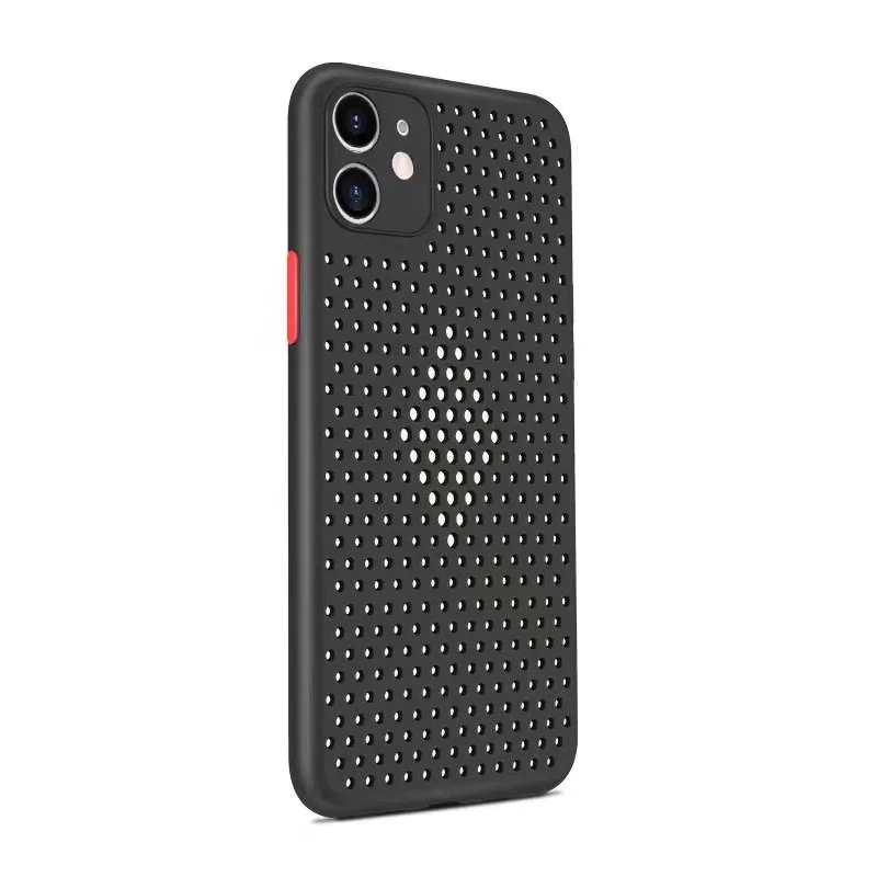 

soft matte TPU breathing phone case for iphone 11 case, Black, navy blue, blue, red, purple, green, dark green,yellow, pink