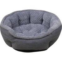 

Custom luxury portable round pet bed mattress dog kennel indoor cat house nest