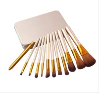 

12pcs Fashion Gold Color Cheap Make Up Brush Set