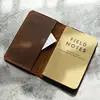Leather Journal Notebook Pocket Field Notes Cover Vintage Refillable Notepad