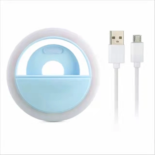 

Portable USB Charging Mobile Phone Selfie Ring Light Lens Beauty Fill Light Lamp Clip For Photo Camera Cell Phone Smartphone