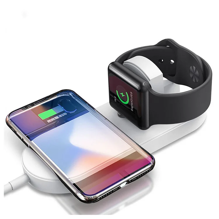 

Modern Design Customised Logo Universal Multi Function Wireless Smart Watch Charger Various Phone, Black/white