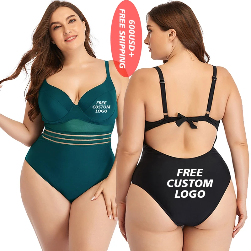 

Free Shipping sleeveless swimsuit plus size fitness swimwear sexy high waist bikini set deep v neck girls swimwear