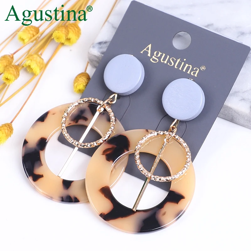 

Agustina 2020 New Bohemian Style Earrings for women Earrings Jewelry huggie hoops earring Drop Earring statement Acrylic earring, Picture