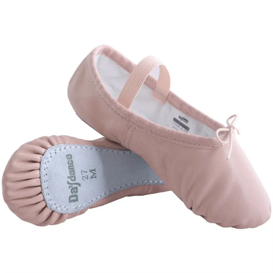 girls leather ballet shoes