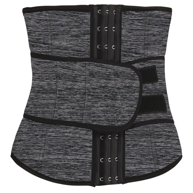 

hot sale Perfect Black Hot Waist Slim Belt women's shapers Body Reductive Girdle Fabric Resistance Bands With Hooks, Black,grey