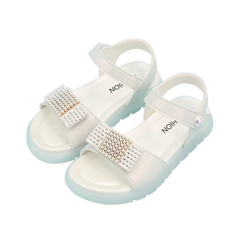 

Cool summer girls sandals girls princess children's latest shoes, Pink. white