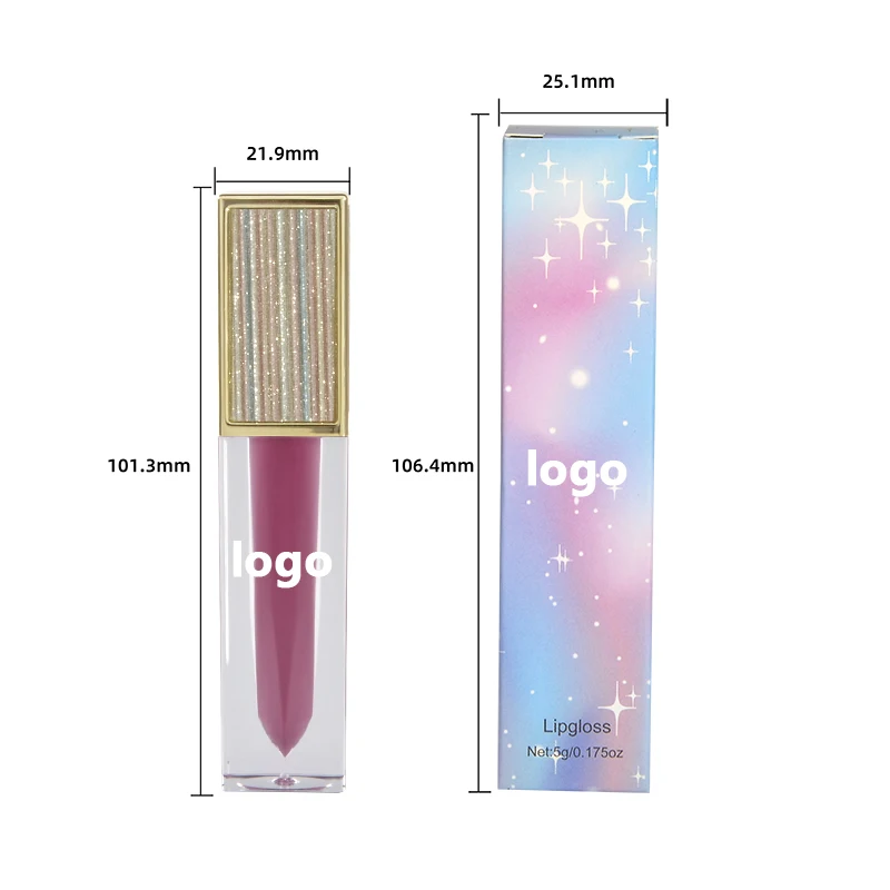 

High Quality Moisturizing Vegan Pigmented Waterproof Custom Logo Private Label Lipgloss