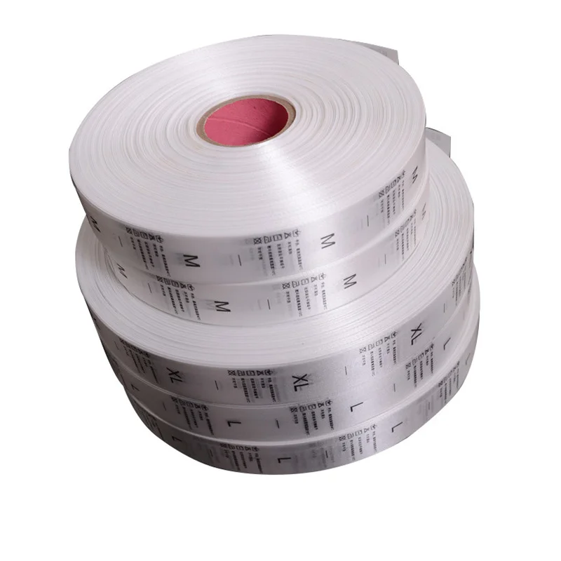 

Wholesale customized cashing label for clothing silk screen printing label hand made tag