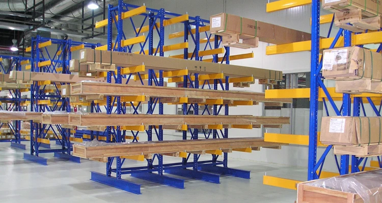 Cantilever tensile structure rack building pipe shelves  large capacity cantilever racking factory