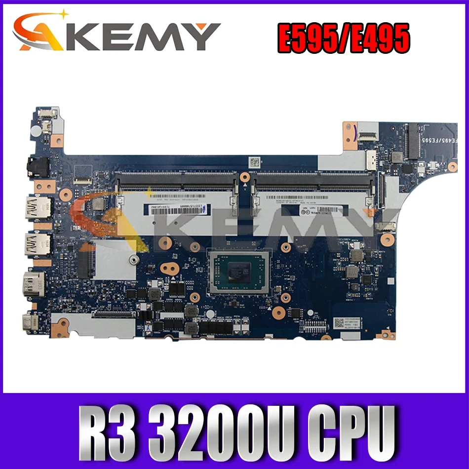 

For E595/E495 laptop motherboard NM-C061 W/ CPU R3 3200U motherboard DDR4 it has been 100% fully tested Mainboard