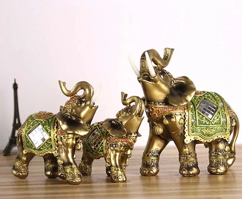 Elephant Resin Souvenir Gift Animal Decor Elephant Figurine Home Decore Statues