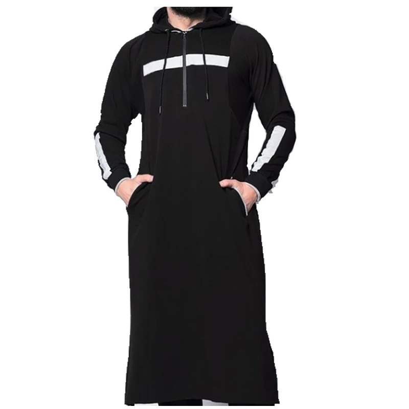 

Wholesale Cotton Muslim Long Men Dress, 4colors